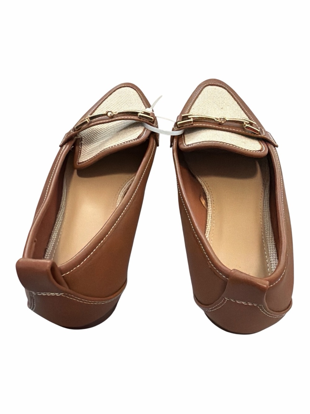 H&M Brown and Cream Leather-Trim Slip-On - Picture 3 of 4